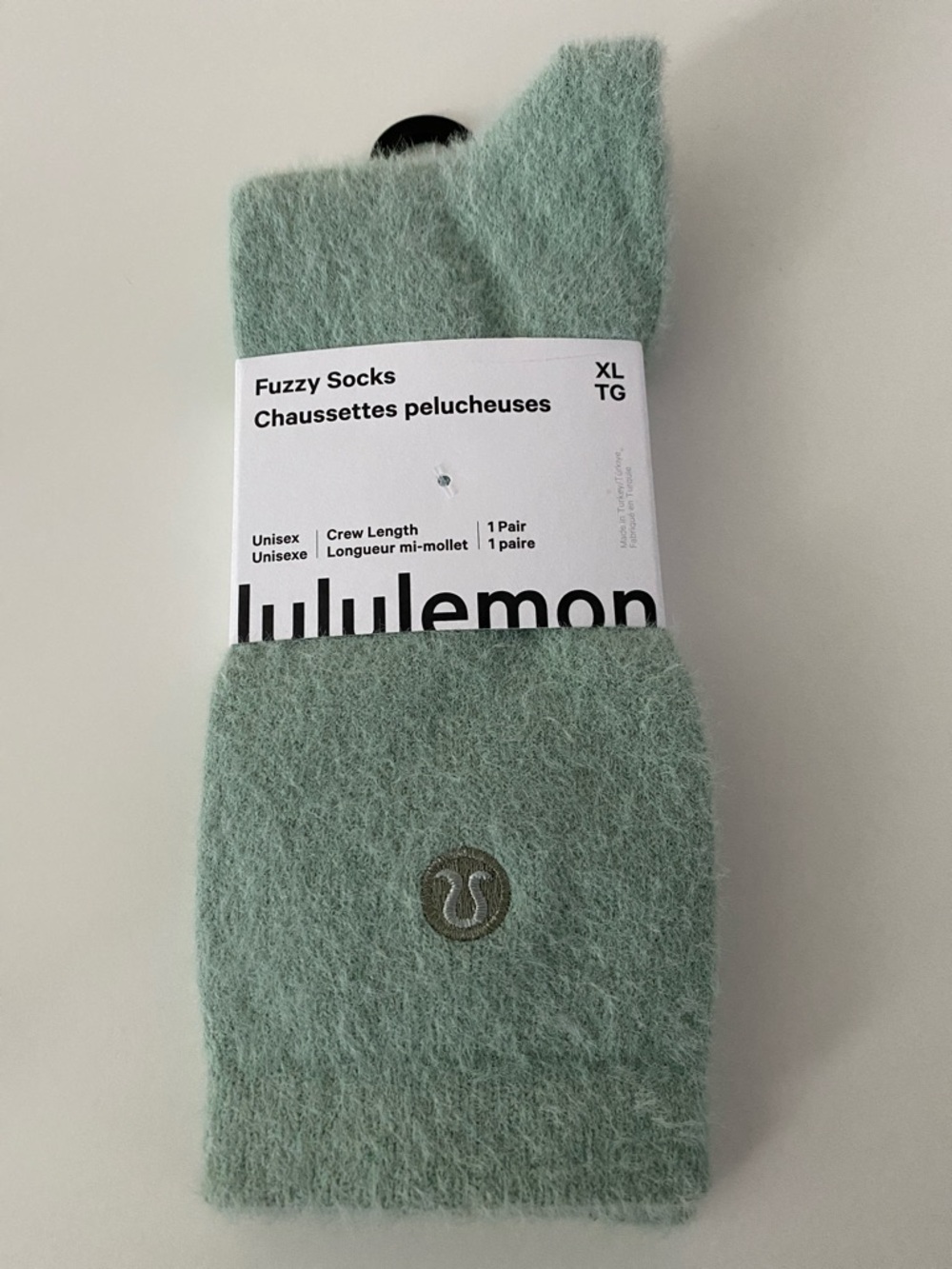 Lululemon - Fuzzy Socks - Crew Length - Size XL - NWT